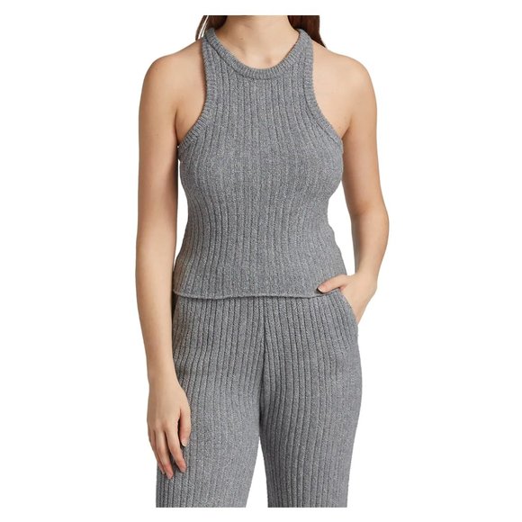 NAADAM Ribbed Halterneck Tank Top - Picture 1 of 6